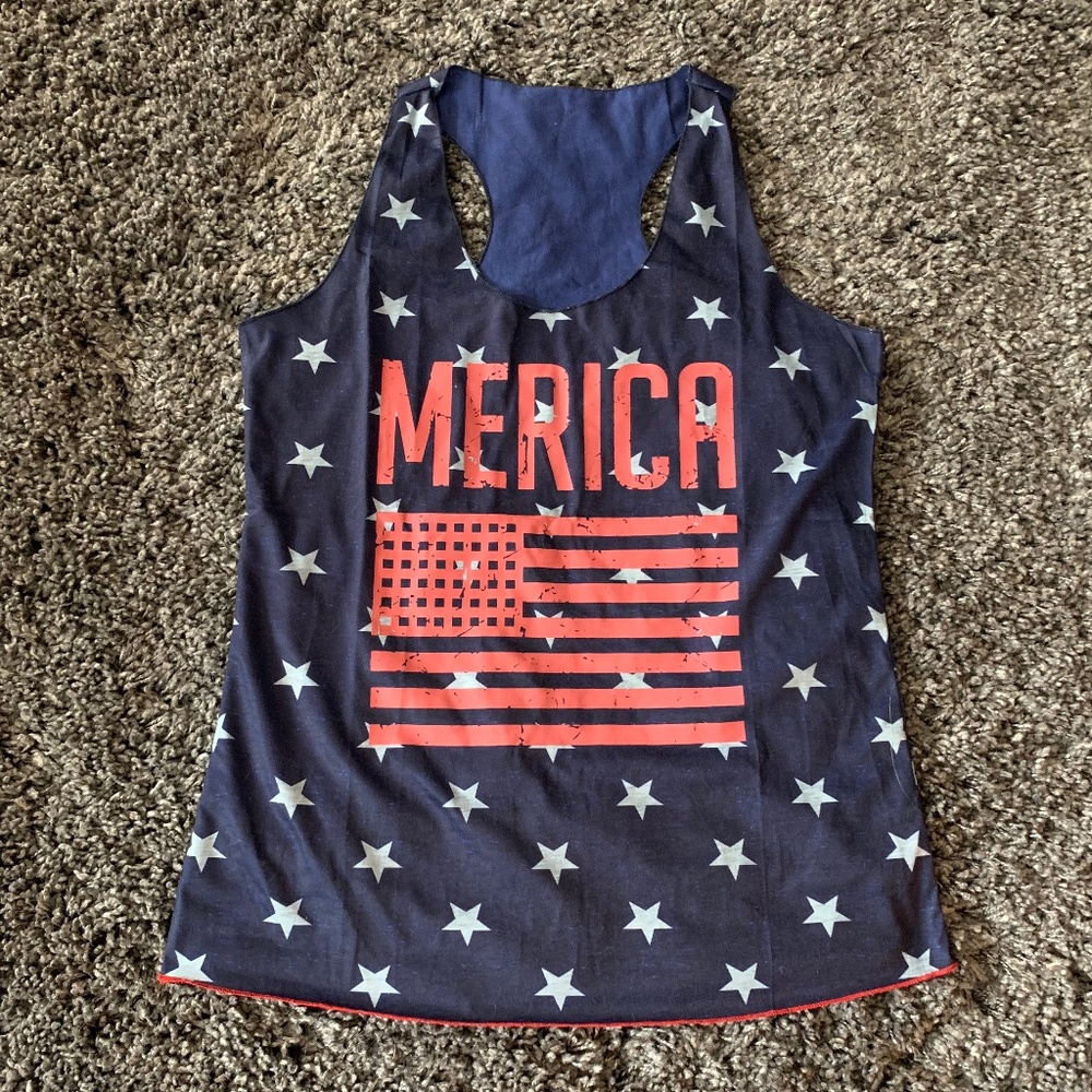America "Merica" Tank Top Size Medium BRAND NEW!